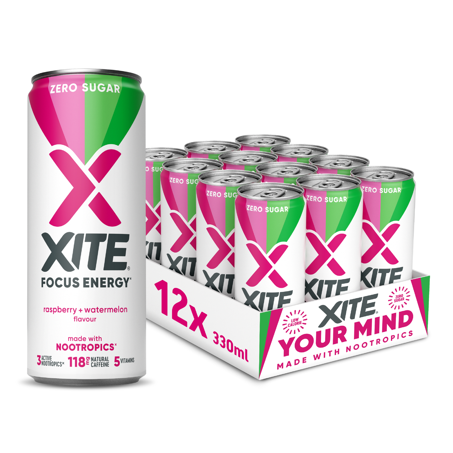 XITE ENERGY: Watermelon & Raspberry