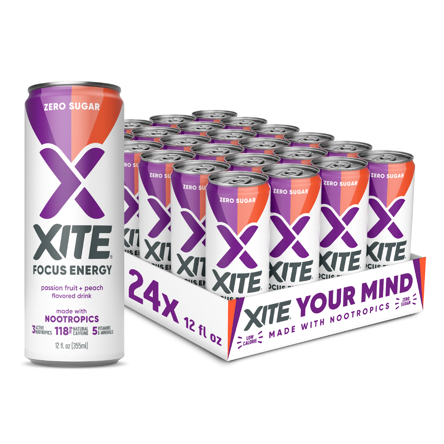 XITE ENERGY: Peach & Passionfruit